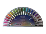 Set 20 markere de contur cu sclipici, Multicolor