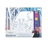Kit de colorat Frozen cu acuarele, A4