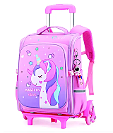 Troller School Friendly pregatitoare unicorn, roz