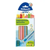 Set 8 +1 creioane colorate Pelikan Griffix, Multicolor