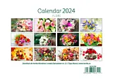 Calendar birou 2024 Herlitz, model flori, Multicolor
