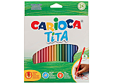 Set 24 creioane color Tita Clasic, 3 mm, Multicolor