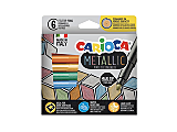 Set 6 carioci Carioca Metallic Maxi, Multicolor