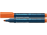 Marker Schneider Maxx 133, Portocaliu, 2 buc