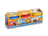 Set 3 cutii plastilina Baby Dough Carioca, 75 g/cutie, Multicolor