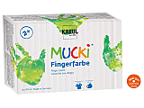 Finger Paint Mucki, 150 ml, 6 culori/set