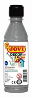 Tempera decorativa pentru suprafete multiple Jovi Decor Acryl, 250 ml, Argintiu