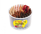 Set 60 creioane cerate si ascutitoare Jovi Jumbo Multicultural, 6 culori/set