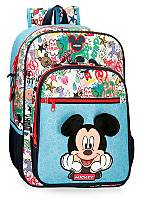 Ghiozdan scoala pentru baieti Disney Mickey Be Cool, 30x38x12 cm, Multicolor
