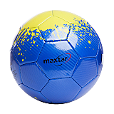 Minge fotbal Maxtar, PVC/cauciuc, marimea 5, Albastru/Galben