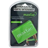 Banda elastica pentru antrenament Maxtar, latex, 50x5x0.06 cm, Verde