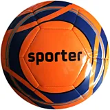 Minge fotbal Sporter, PVC, marimea 5, Portocaliu/Albastru