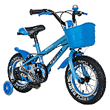 Bicicleta pentru copii Rich Baby Carpat R1203A, otel, 12", Albastru/Negru