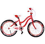 Bicicleta pentru copii Rich Baby R2004A, otel, 20", Rosu/Alb