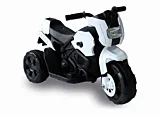 Mini motocicleta cu baterie 6 V Motard Biemme, plastic/metal, Alb