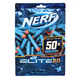Set 50 rezerve Nerf Elite 2.0, Albastru/Portocaliu
