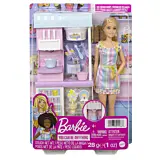 Set de joaca cu papusa Barbie Magazinul de inghetata, Multicolor