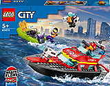 Lego City Barca de salvare a pompierilor 60373