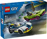 LEGO City Urmarire cu masina de politie si masina puternica 60415