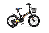 Bicicleta pentru copii Velors V1601B, cadru otel, 16", Negru/Portocaliu