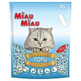 Asternut igienic pentru pisici Miau Miau, tofu, talc, 6 L