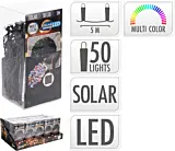 Instalatie solara, 50 LED-uri, 5 m, Multicolor