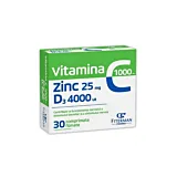 Vitamina C 1000 mg + Zinc 25 mg + D3 4000 UI, Fiterman 30 comprimate