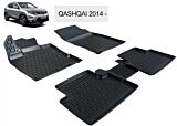 Set 4 covorase auto Nissan Quashqai 2014 Otom, Negru
