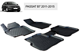 Set 4 covorase auto Volkswagen Passat B7 2011-2015 Otom, Negru