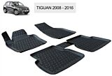 Set 4 covorase auto Volkswagen Tiguan 2008-2016 Otom, Negru