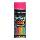 Spray retus vopsea cu efect fluorescent Den Braven Super Color, 400 ml, Roz