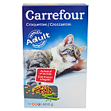 Crochete pentru pisici Carrefour cu vita 400g