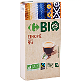 Cafea capsule Carrefour Bio Ethiopia, 10 capsule