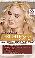 Vopsea de par permanenta L'Oreal Paris Excellence Universal Nudes fara amoniac 10U Lightest Blonde, 192 ml