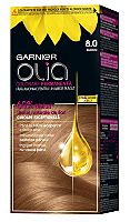 Vopsea de par permanenta Garnier Olia 8.0 Blond, fara amoniac 112 ml