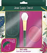 Set cadou Jean Louis David, ingrijire fata:pensula aplicare masca, banda multifunctionala si perie fata de silicon