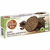 Biscuiti cu ciocolata neagra Cereal Bio, 132g