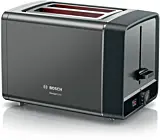 Prajitor de paine Bosch TAT5P425, 2 felii, 970 W, Gri / Antracit