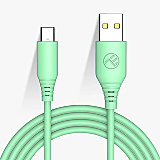 Cablu silicon Tellur USB to Type-C, 3A, 1m, verde
