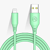 Cablu silicon Tellur USB to Lightning, 3A, 1m, verde