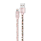 Cablu Tellur, USB - Lightning, 1m, Roz