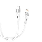 Cablu Tellur, USB-C - Lightning, 1m, Alb