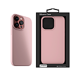 Husa de protectie Next One Silicone Case pentru iPhone 15 Pro, Ballet Pink