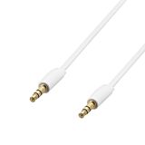 Cablu audio Jack M/M Poss PSJAC120WH, 1.2 m, 2.5 mm, Alb