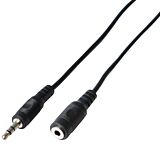 Cablu audio Jack M/F Poss PSAUD17, 3 m, 3.5 mm, Negru