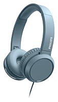 Casti audio On-ear Philips TAH4105BL, cu fir, microfon, Albastru