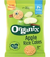 Organix - rondele ecologice (bio) din orez cu mere, 50g, 7+