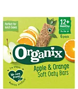 Organix - batoane ecologice (bio) din ovaz integral cu mere si portocale 6x30, 12+