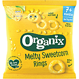 Snack Organix Bio din porumb expandat dulce, +7luni, 20g