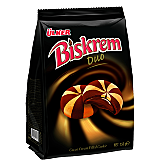 Biscuiti Biskrem Duo umpluti cu crema de cacao, 150g
